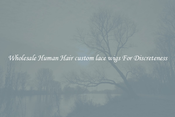 Wholesale Human Hair custom lace wigs For Discreteness